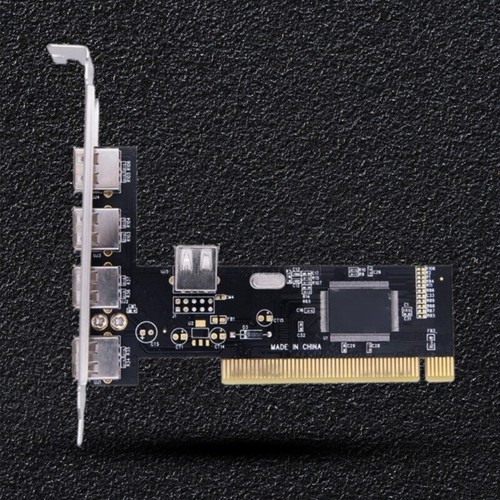 USB 2.0 PCI Card 5 Port 4 External 1 Internal PCI Expansion to USB 2.0 Adapter - Picture 4 of 8
