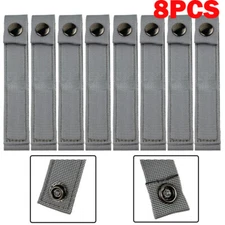 8Pcs 6" MOD MOLLE PALS Modular Web Gear Replacement Tie Straps Gray