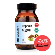 DR WAKDE’S Triphala Guggul | 60 Veg Caps | Classical Ayurvedic Formula | Join...