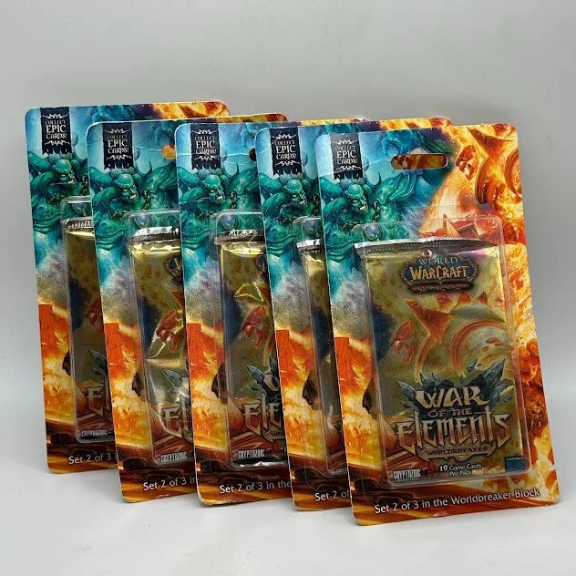World of Warcraft TCG War of the Elements Trading Card Games for