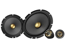 Pioneer 6-1/2" 2-way 350 W Max Power Carbon Mica reinforced IMPP cone TS-A1601C