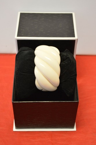 David Yurman Resin Cable Cuff Bracelet ~ Sterling Silver 5 3/4"