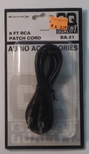 6 Ft RCA Patch Cord BA-21