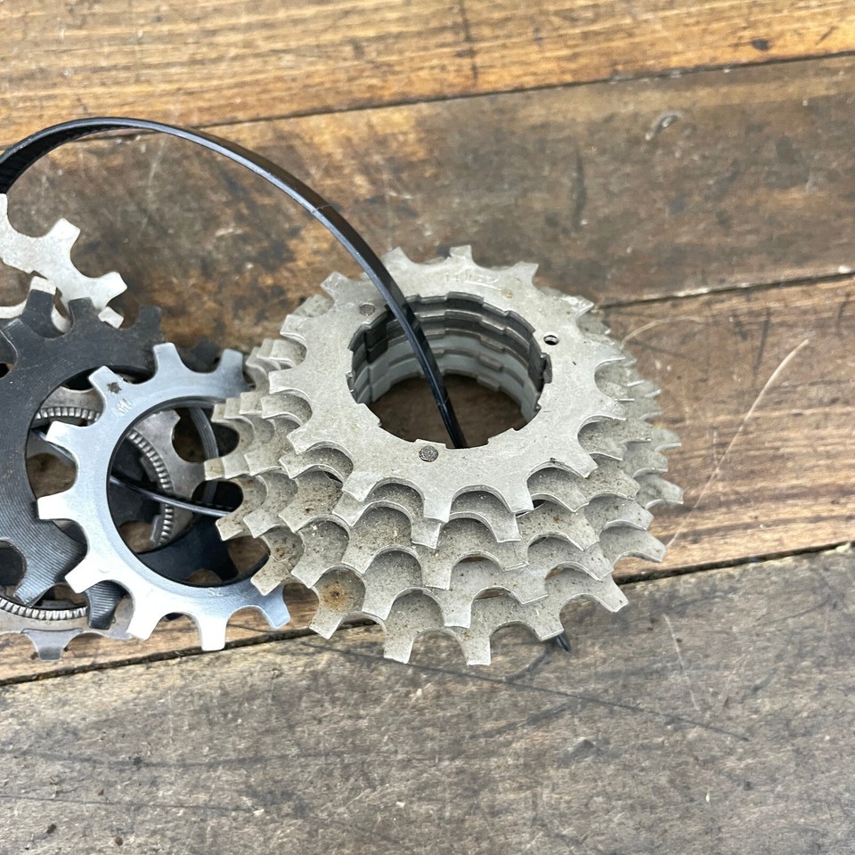 Vintage Shimano UNIGLIDE Cog Lot Cassette PARTS Lock Nut Threaded Cogs ...