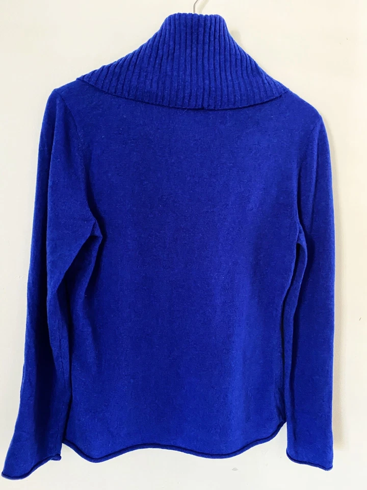 Lafayette 148 纽约蓝色毛衣圆领,尺寸 L — 第 4/4 张图片