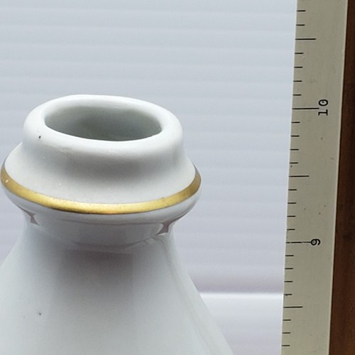 Limoges Hand Painted French Porcelain Decanter Vessel Bottle w Stopper Floral - Picture 9 of 11