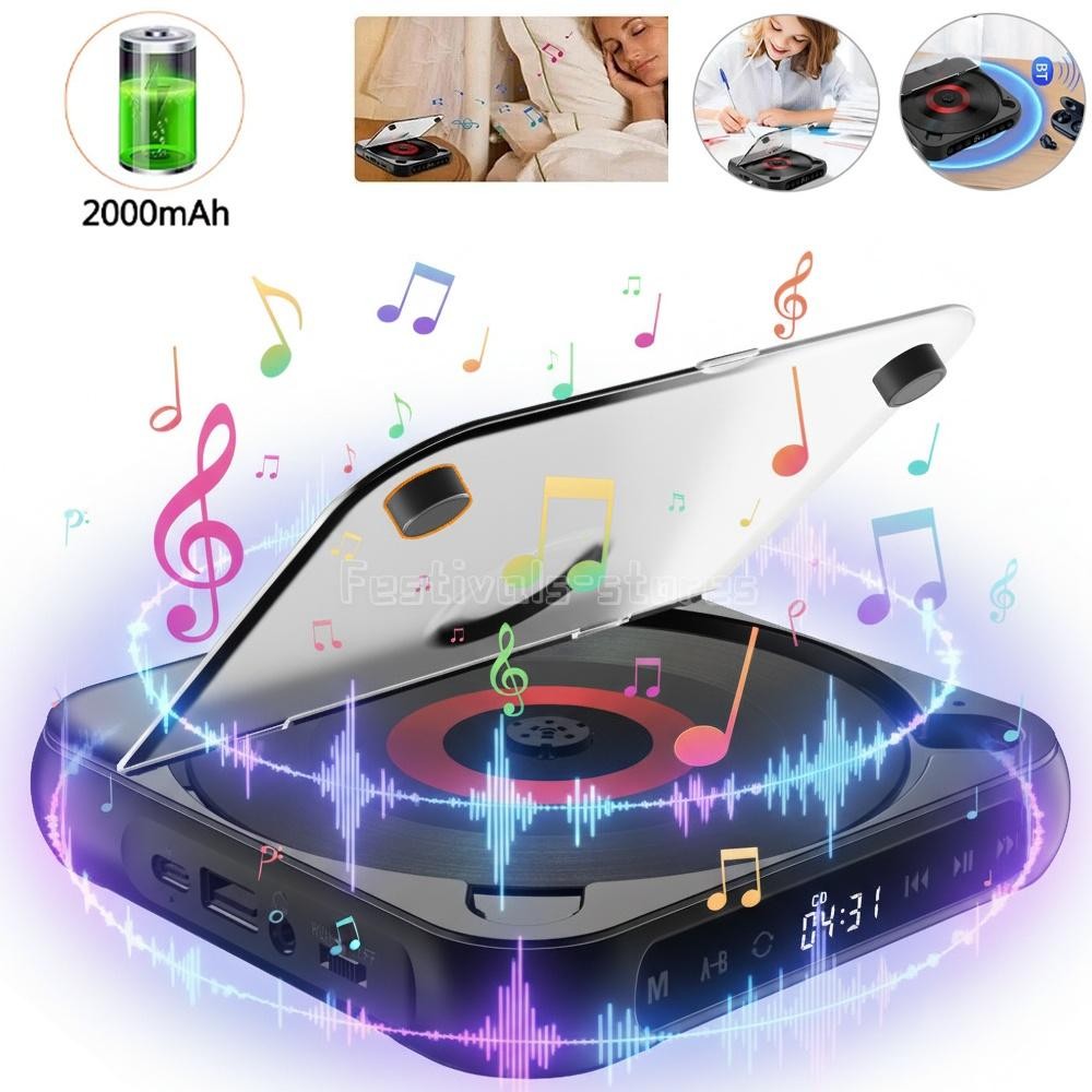 With Bluetooth Portable Personal Cd Players For Car Home