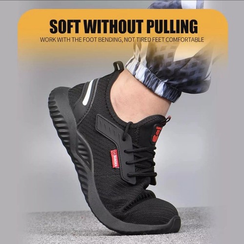 SUADEX Stahlkappe Sneaker für Herren Damen unverwüstliche Stahlkappe Schuhe EU36 US5 - Bild 6 von 7