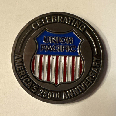 Union Pacific 4014 America s 250th Anniversary Challenge Coin  1.75 inches