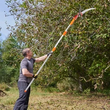 Tree Pruner Pole 7.2-24ft Saw Branch Limb Pruning Cutter Trimmer Extendable Shaf