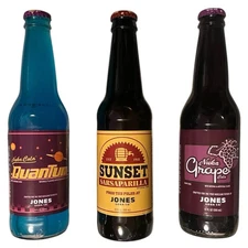 Fallout Vault-Tec Jones Soda 3-Pack Costco Exclusive Quantum Grape Sarsaparilla