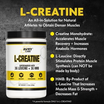 l carnitine creatine and leucine Native Path Monohydrate Powder with & L 30 Servings Key Benefits of Creatine+ L-CREATINE Supplement: Creatine Monohydrate w/Leucine