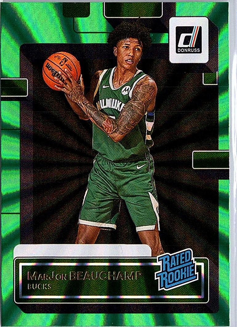 2022-23 Donruss #224 MarJon Beauchamp Holo Laser Green