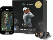 Arccos Smart Sensors: Automatic Golf Game Tracking System, A.I. Powered GPS Rang