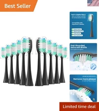 Compatible AquaSonic Toothbrush Replacement Heads - 10 Pack for Optimal Care