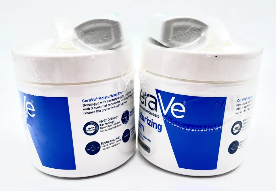 CeraVe Moisturizing Cream, Body and Face Moisturizer for Dry Skin 2 Pack - Image 4 of 4