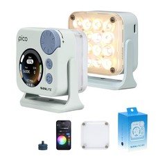 Pico Portable LED Fill Light   Full Color RGB, Snap-On Attachment for Phone/C...