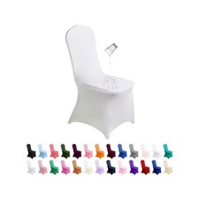 SUPERO Waterproof Spandex Chair Cover 25PCS, Stretch Dining Chair Covers, Pol...