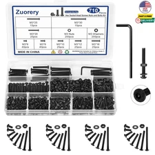 710PCS M3 Screw Assortment Kit 10.9 Grade Alloy Steel Metric Hex Button Head Cap