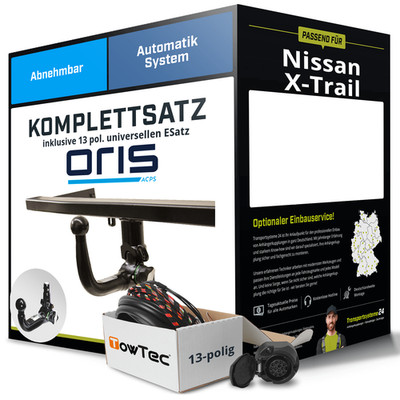 Anhängerkupplung ORIS abnehmbar für NISSAN X-Trail +E-Satz AHK