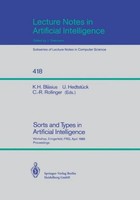 Sorts And Types In Artificial Intelligence Karl H. BläSius