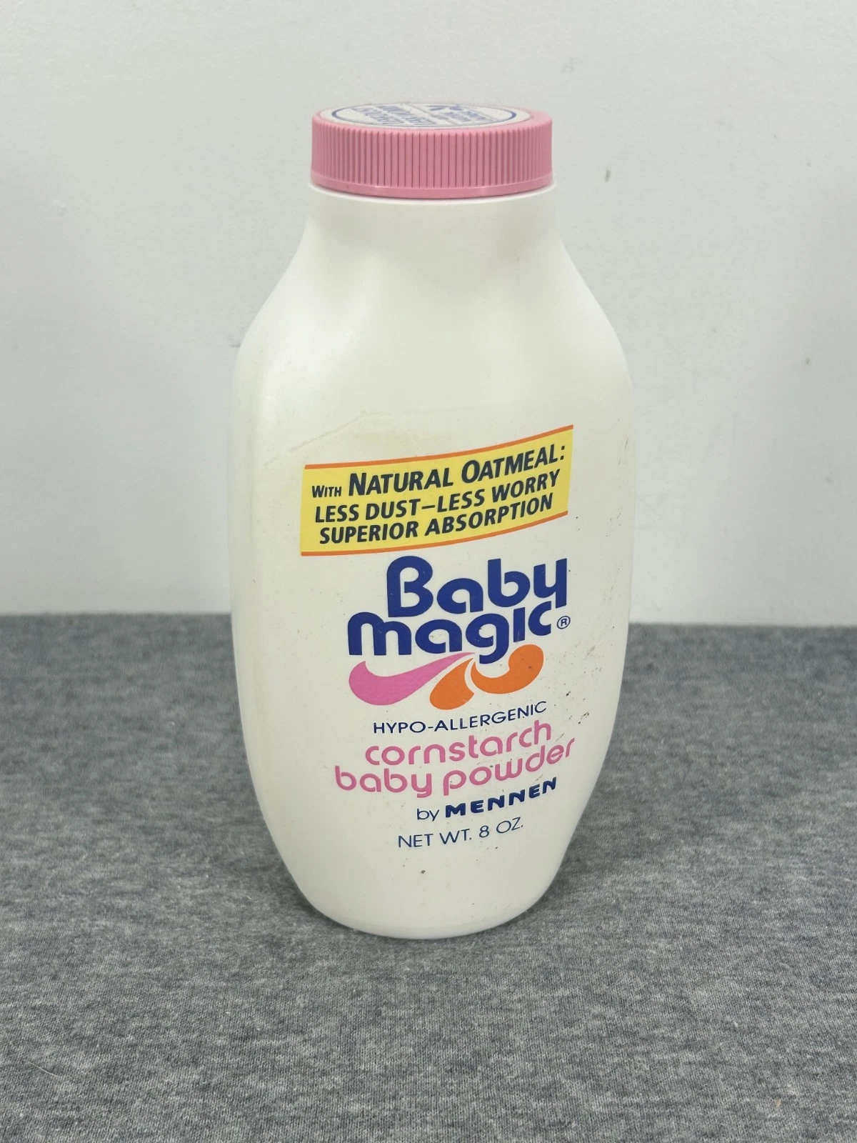 VTG Baby Magic Corn Starch Powder By Mennen Bottle 4 oz. Pink Top Movie Prop
Opens in a new window o