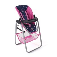 Bayer Chic 2000 Puppen Hochstuhl Butterfly Navy-Pink Top