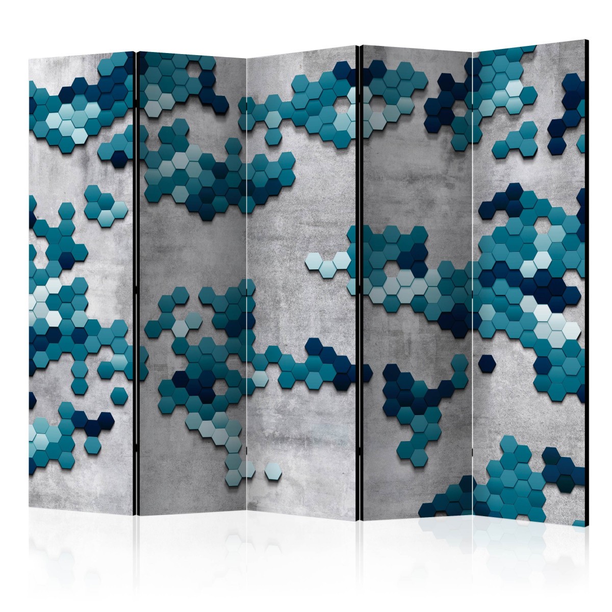 Paravent 5 volets d'architecte Sea Puzzle grand format en toile premium