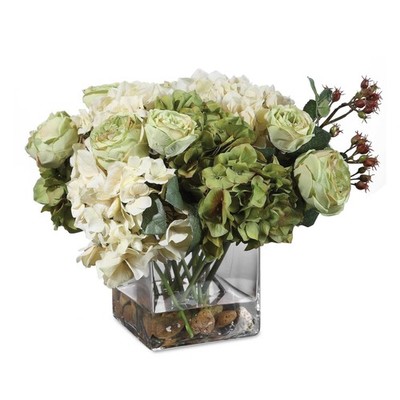 Cecily - 15 inch Hydrangea Bouquet Accessories Uttermost 60155