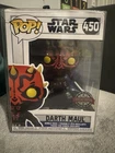 Funko Pop Star Wars Darth Maul Bobblehead Special Edition #450 W/protector Cover