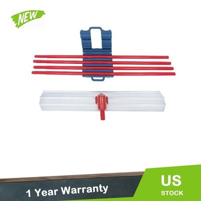 48 X 8 '' Concrete Bull Float With 4 Rods For Storage Box Large Red