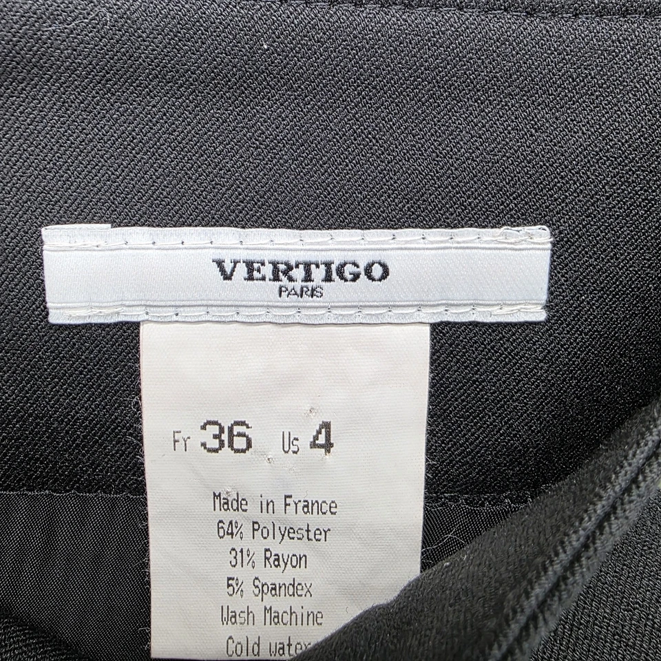 Vertigo Paris Skirt Womens 4 Pencil Career Office Made in France Stretch Chic - Image 4 of 4