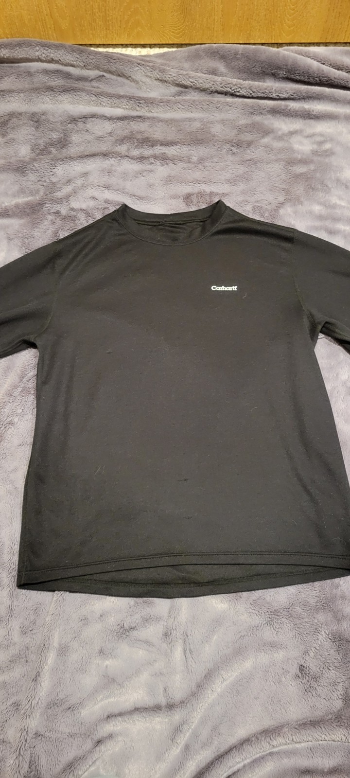 Carhartt Force Performance T-Shirt Men's Large Black Workwear Polyester Tee