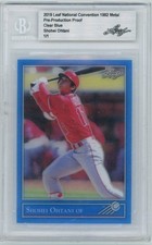 2019 Leaf National Convention 1992 Metal Shohei Ohtani Proof Clear Blue 1/1