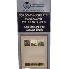 Top Down Cordless Honeycomb Cellular Shades 36x64" Alabaster BEIGE Blinds NEW