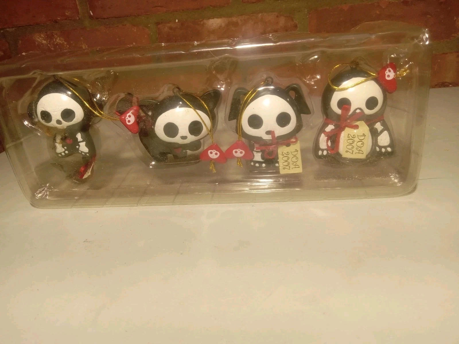 "SKELANIMALS" Kurt S. Adler Four Piece 2007 Christmas Ornament Set, New! image 11
