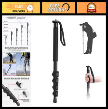 61-Inch Portable Monopod Tripod - Lightweight Aluminum Photography Stick for D