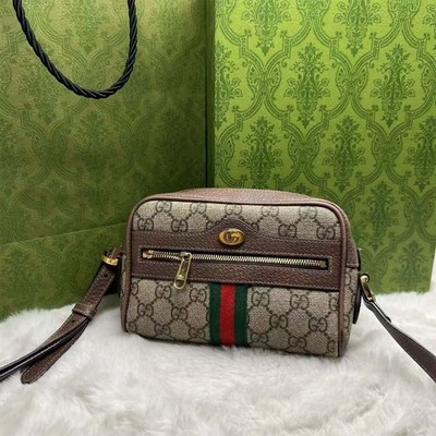 GUCCI Ophidia Mini Crossbody Bag GG Supreme Canvas Women Shoulder Bag  