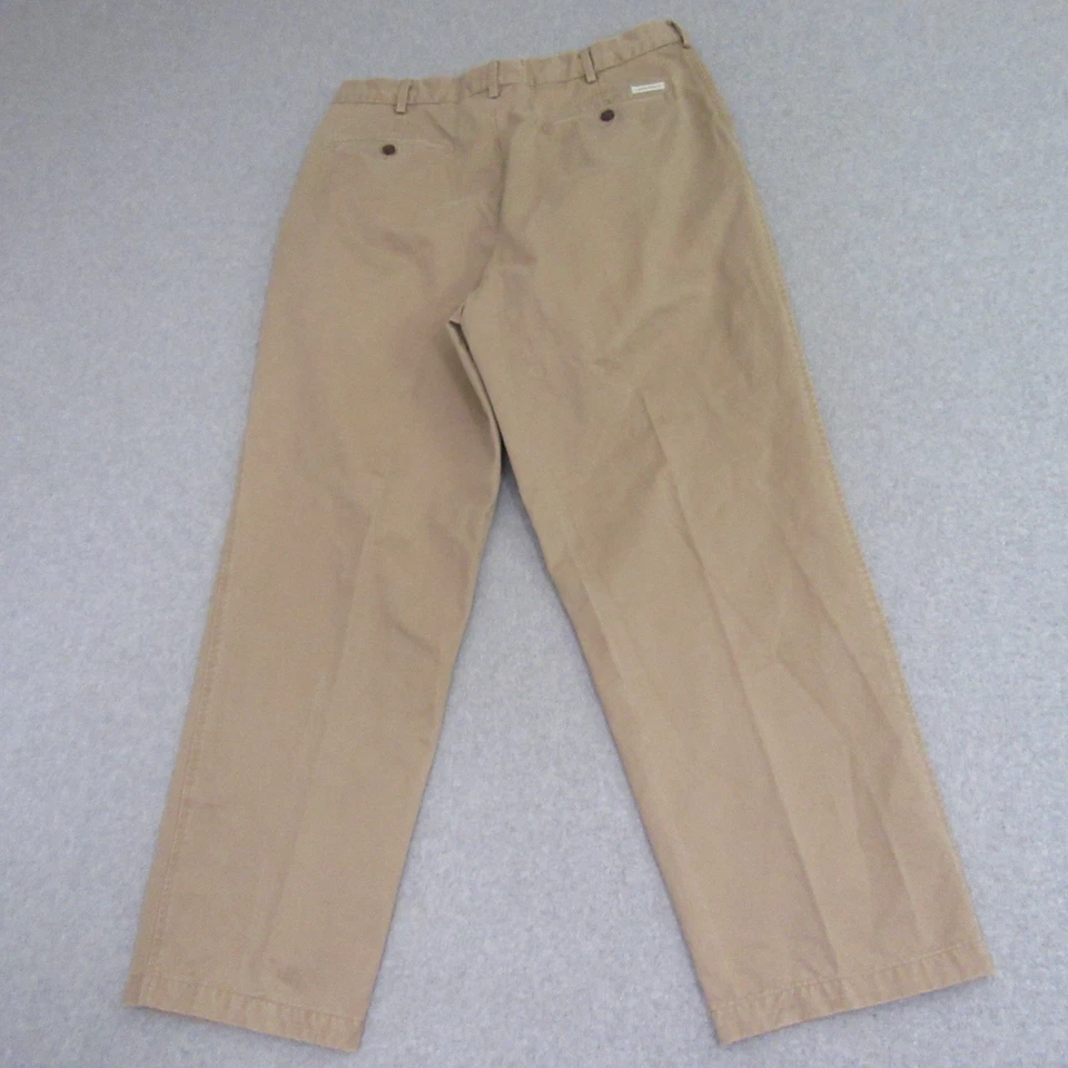 Pantalones chinos Daniel Cremieux para hombre 36 x 30 beige clásicos 100 % algodón Foto 4 de 4