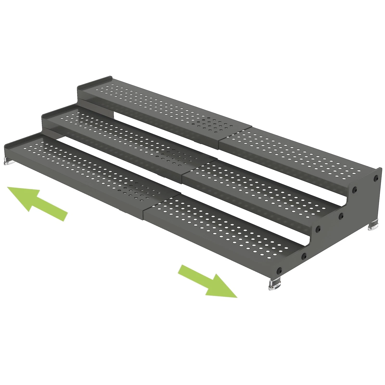 Metal Spice Rack Organizer for Cabinet, 3 Tier Expandable Spice Storage Shelf...