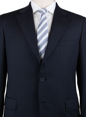 Brioni Navy Blue Super 150's Suit - 45/55 - (PARLAMENTO21574456S