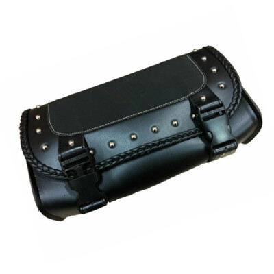 Universal Motorcycle PU Leather Saddlebag Front Fork Tool Bag