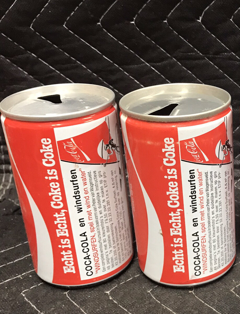 Vtg Coca Cola NETHERLANDS 1984 en WINDSURFEN 330ml Can | eBay