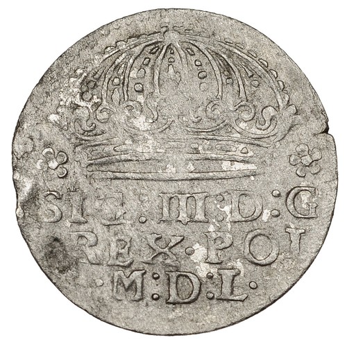 Poland Medieval Sigismund III, Grosze Groschen 1609 Silver Coin #31078 - Picture 3 of 4
