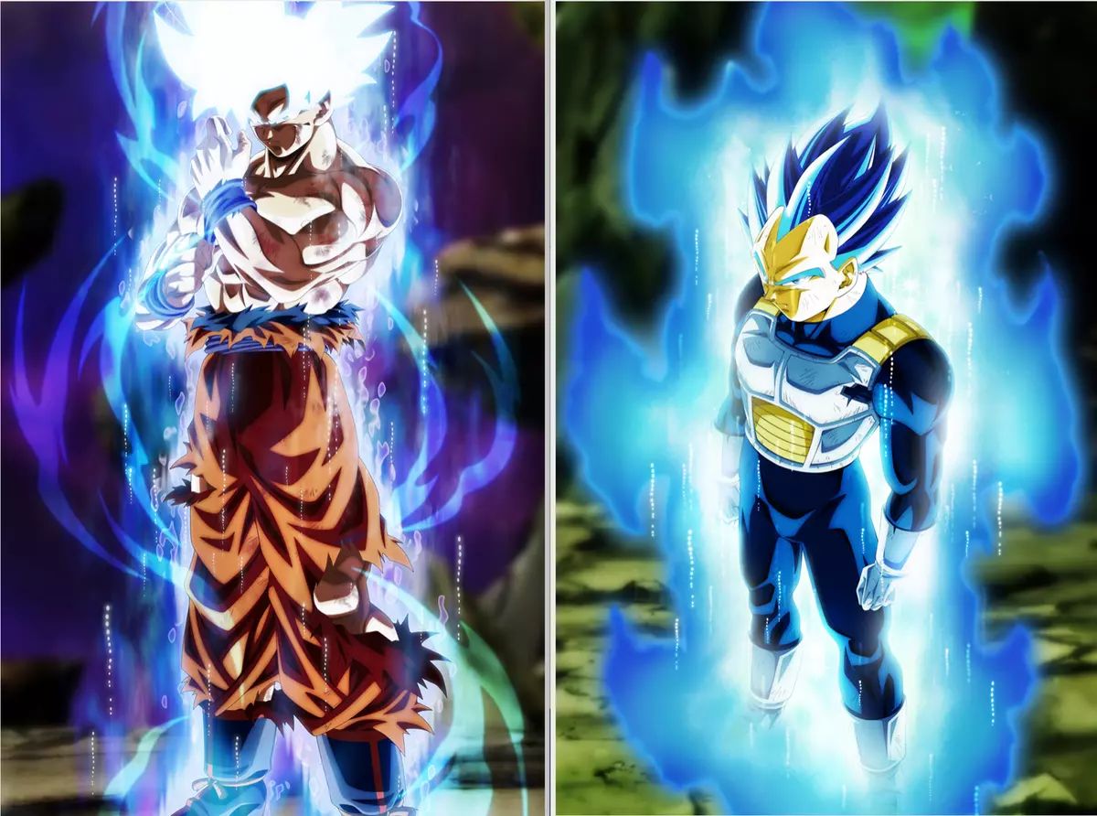 Dragon Ball Z/Super Poster Goku from SSJ to Ultra 12in x 18in Free