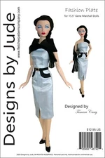 Fashion Plate Doll Clothes Sewing Pattern 15.5" Gene Marshall Ashton Drake