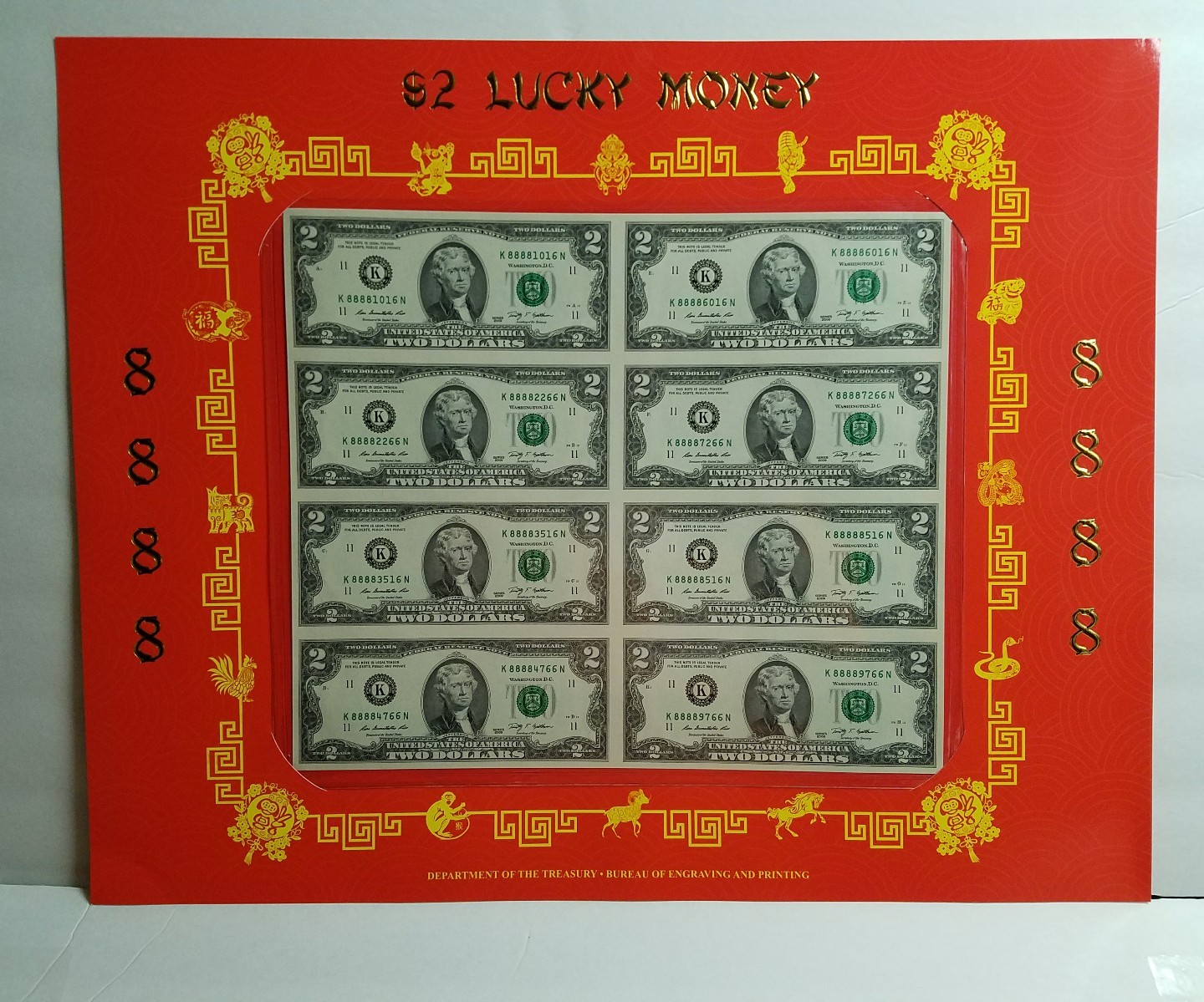 2-8888-lucky-money-sheet-year-of-monkey-8-uncut-notes-bank-dallas-2009