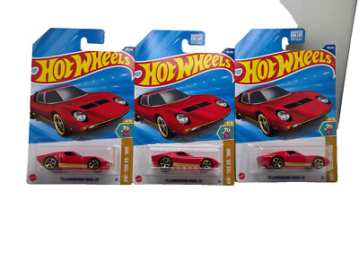 2025 HOT WHEELS  71 LAMBORGHINI MIURA SV RED 70s Vs 90s 78/250