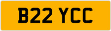 BRYCE BRYCIE BRY C OLD B REG PREFIX PRIVATE REGISTRATION NUMBER PLATE B22 YCC