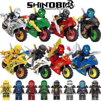 Set mit 24 Ninjago Minifiguren Kai Jay Sensei Wu Meister Bausteine   Spielzeug